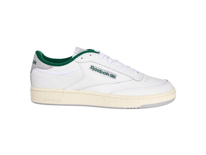Reebok Unisex White And Green Club C 85